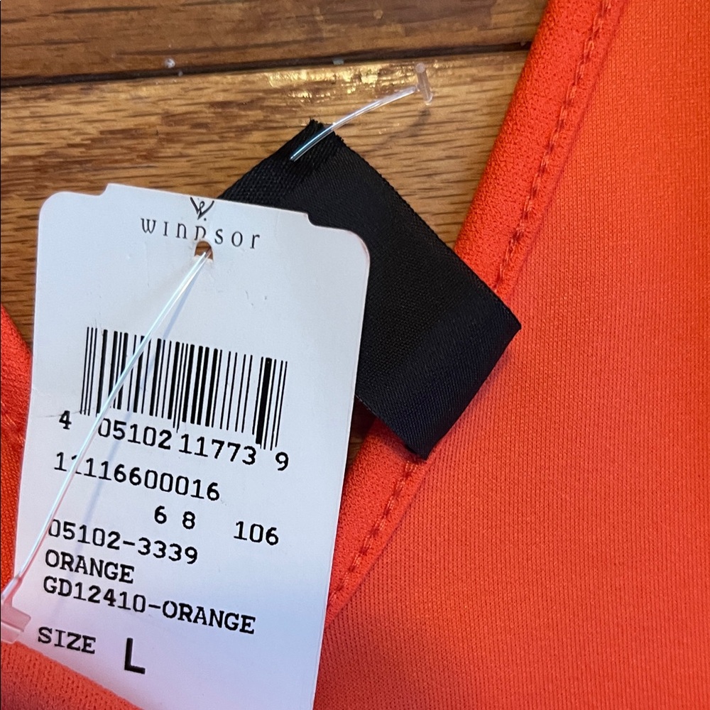 Windsor Bright Orange Dress - Picture 2 of 5